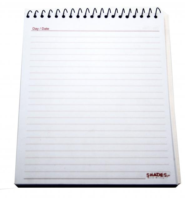 Shades Copy Size N.Book Top Spiral(6.75 x 8.25