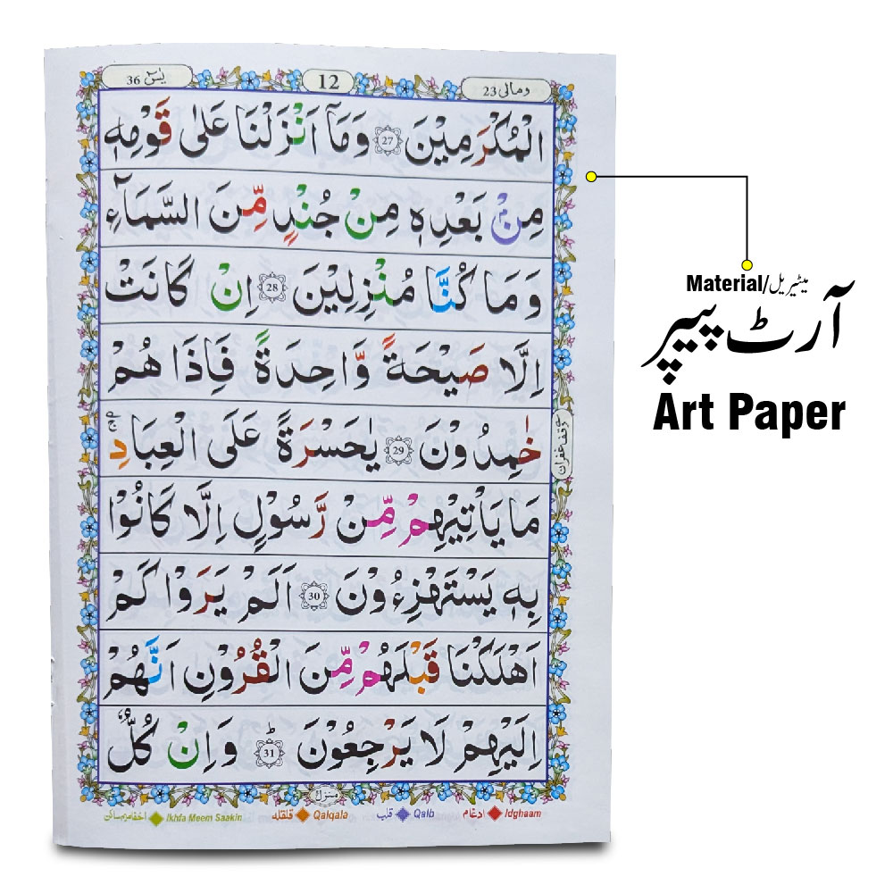 Surah Yaseen with English 9 Line Tajweed