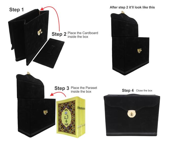Folding Box for Sipara Set 9 Line Black Edition