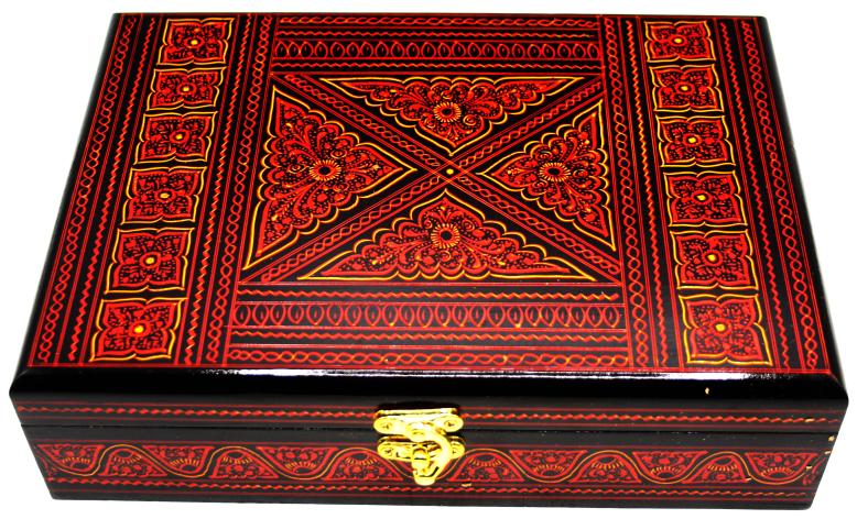 Wooden Naqashi Box 7x10 inches