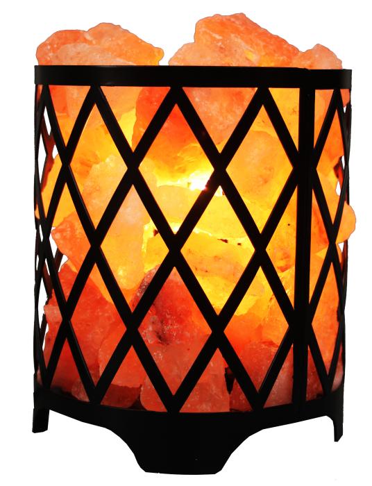 Iron Basket Night Salt Lamp 